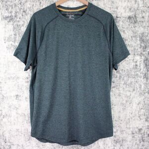 Rhone Atmosphere T Shirt Men's L Green Heather Performance Short Sleeve Gym Tee